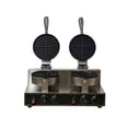 thumbnail image 1 of Wafflera Doble Industrial eléctrica Shorbull Placas antiadherentes Control Independiente Temperatura para dos piezas, 1 of 10