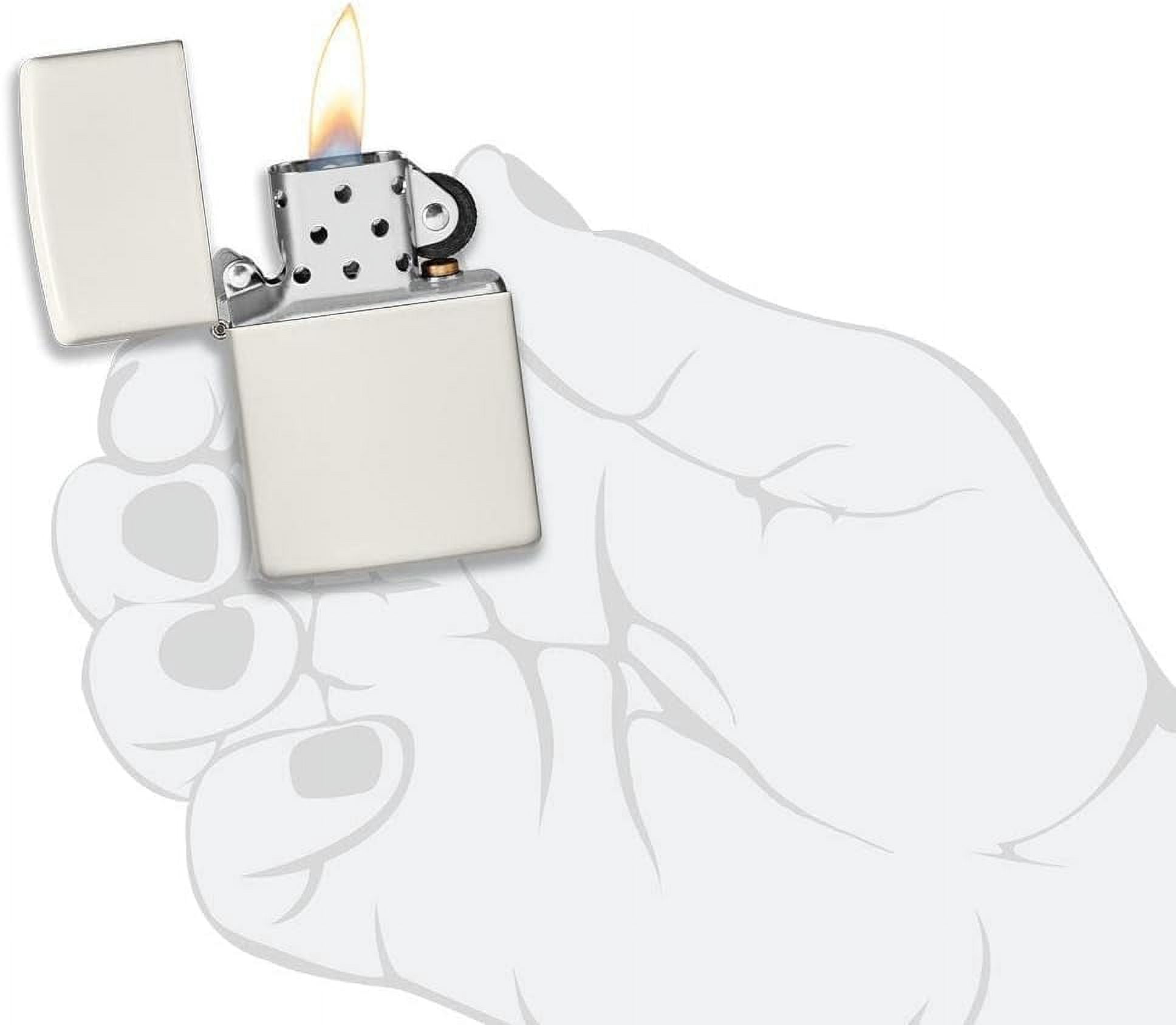 Zippo Lighter - Personalized Message Engraved on Backside Unique Colored Windproof Lighter (Glow in The Dark #49193)