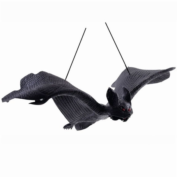 Halloween Hanging Bats, Realistic Looking Flying Spooky Bats , Halloween Decoration for Outdoor Indoor Yard Window Door