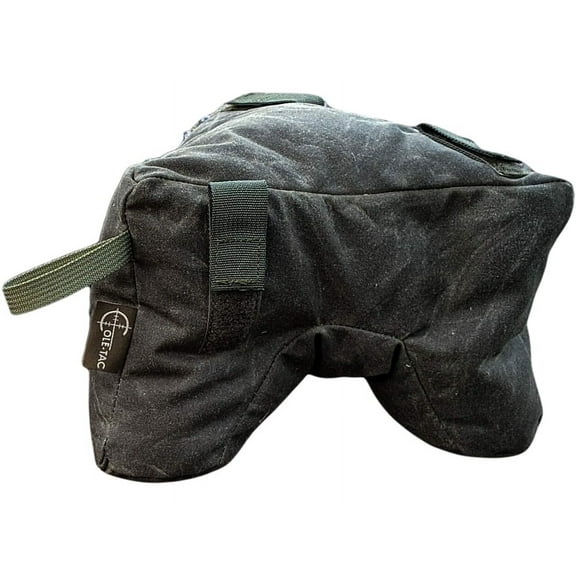 Cole-Tac Waxed Canvas Tricorne Shooting Rest Bag Green