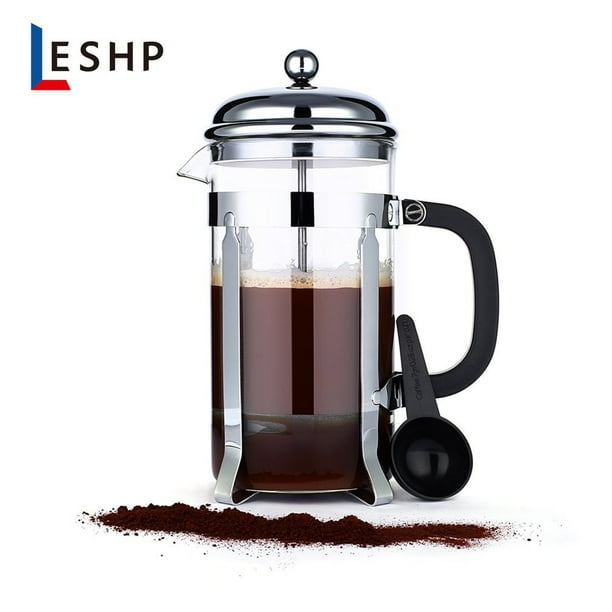 Icoco 1l Heat Glass Double Screen Stainless Steel Filter Coffee Press Coffee Maker Walmart Com Walmart Com