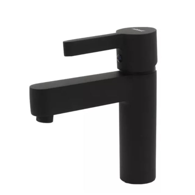 Monomando Lavabo U Ovalin Baño Rubinett Acero 304 Corto Negro Mate