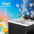 thumbnail image 3 of Moifoi Countertop Ice Maker Machine, 8 Ice Cubes in 6 mins, 27lb/Day Ice with 2 Sizes- Portable Mini, Energy Saving & Basket/Scoop for Home, 3 of 9