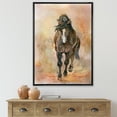 thumbnail image 2 of Designart 'Abstract Portrait Of Beautiful Chestnut Horse I' Farmhouse Framed Canvas Wall Art Print, 2 of 5