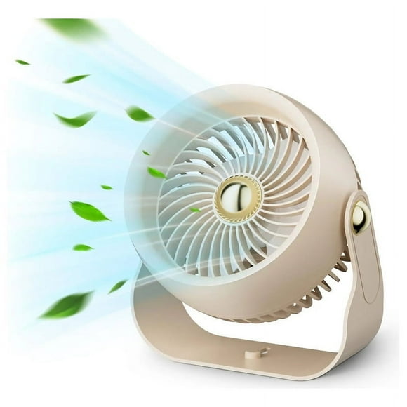 Ventilador recargable, batería de 6000 mAh, 4 velocidades con temporizador, genérico