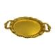 thumbnail image 1 of Bandeja para servir fruta, plato de metal, elegante, versátil, para decoración del hogar, postre, aperitivos 23.5 cmx18 cm, 1 of 9