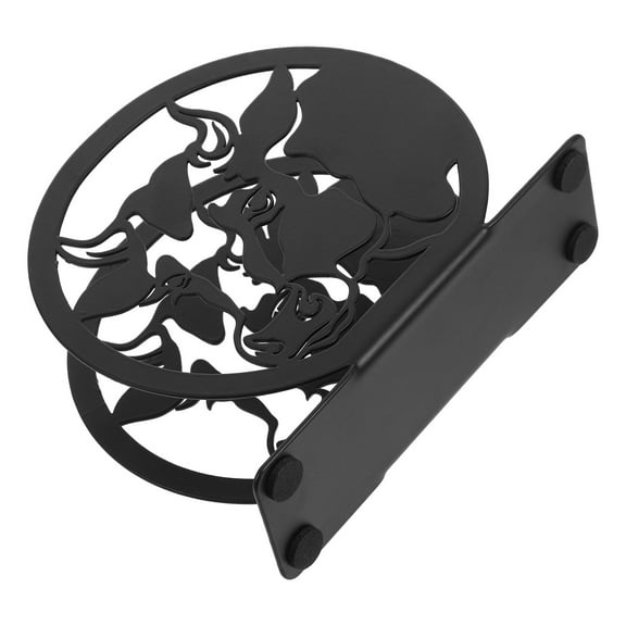 Raindrops Paper Towel Holder Iron Napkin Holder for Bathroom Table Napkin Stand Serviette Holder Organizer for Home Kitchen Tabletop Black