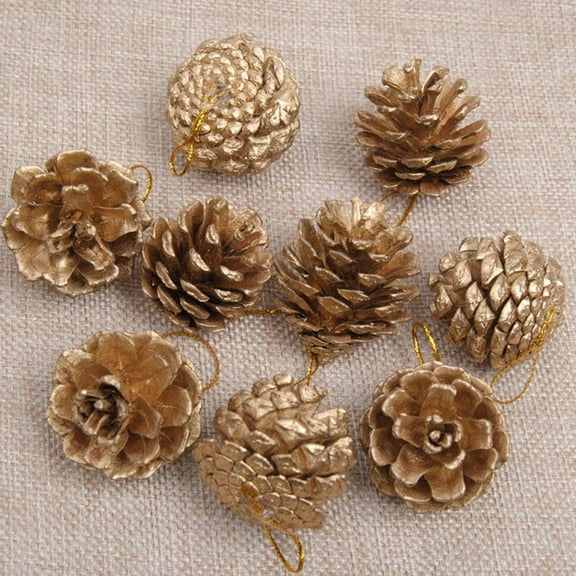 Viworld 9Pcs/Pack New Hot Gift Home Decor Christmas Xmas Tree Decoration Pine Cones Ornaments