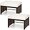 White, variant on SSyao 2-Piece Patio Rattan Ottomans, All-Weather PE Wicker Footstools with Removable Cushions, Versatile Outdoor Footrests, Extra Seating or Side Tables for Garden, , Yard,Turquoise