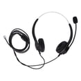 thumbnail image 2 of Auriculares Telefónicos, Auriculares Telefónicos Con Cabecera de Cristal RJ9 Ajustable Con Micrófono para el Servicio Al Cliente, 2 of 7