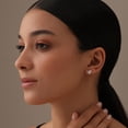 thumbnail image 5 of LeCalla 925 Sterling Silver Heart Shape Mom Son Stud Earrings, 5 of 7