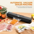 thumbnail image 2 of Vacuum Sealer Machine Food Vacuum Sealer Automatic Air Sealing System for Food Storage Dry and Moist Food Modes 12.6 Inch with 15Pcs Seal Bags Starter Kit (Black), 2 of 8