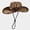 Coffee, variant on Unisex Breathable Straw Weave Bucket Hat Adjustable Sun For Outdoor Casual Wear All Seasons
