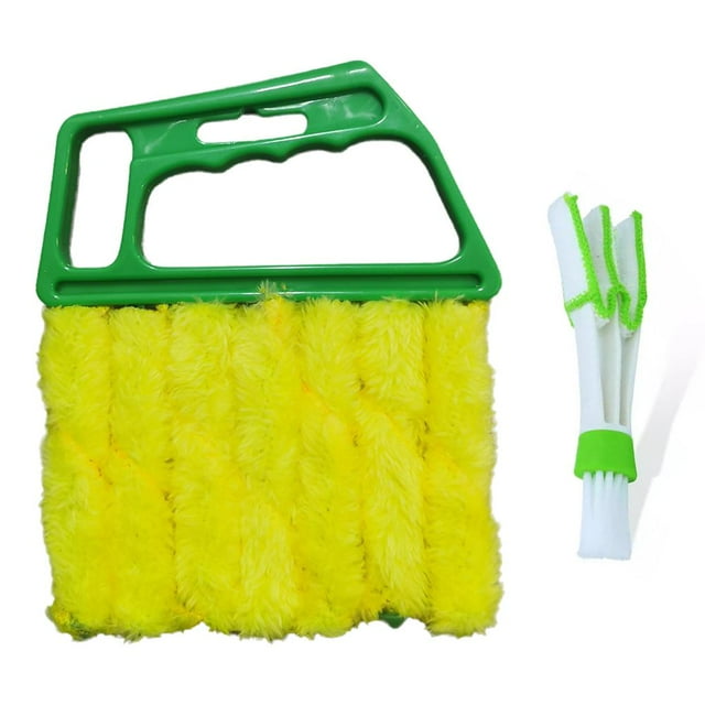2Pcs Window Venetian Blind Cleaner Duster Tool,Washable Microfiber Finger Duster Brush Dusting Cleaner Tool,Shutter Cleaner Brush,for Window Shutters Conditioner