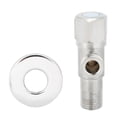 thumbnail image 3 of G1/2in Stainless Steel Brushed Angle Valve Faucet Toilet Water Heater Stop Valve Accessories, 3 of 8