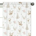thumbnail image 3 of Deer Floral Semi-Sheer Rod Pocket Curtain Panels (Set of 2) by Sweet Jojo Designs, 3 of 5