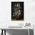 thumbnail image 2 of ARTCANVAS Flowers In a Ceramic Vase Canvas Art Print by Jan Brueghel The Elder - Size: 26" x 18" (1.50" Deep), 2 of 9