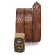thumbnail image 5 of Cinturón Chaoren Western Leather para hombre, vaqueros casuales de 3,5 cm de ancho, 5 of 7
