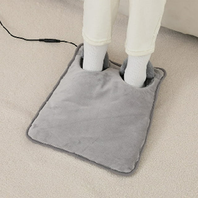 Amzcrzy Polyester Warm Pad Usb Charging Foot Warmer 5-Speed Temperature Control Automatic Power-Off Washable Crystal Ultras Soft Fabric Suitable for Office and Home Warm Foot Mats Home and Kitchen