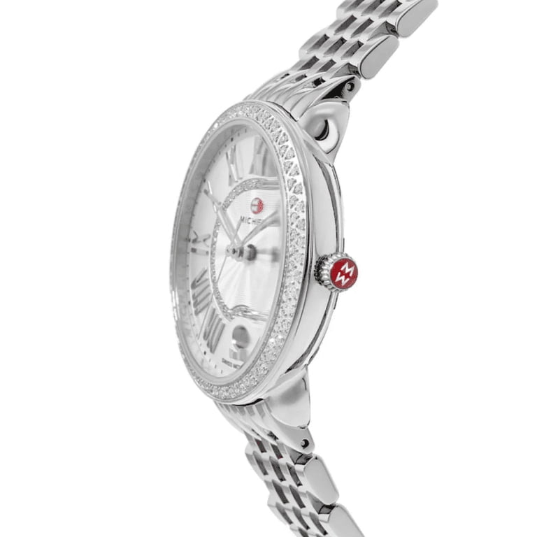 Michele Designer Wrist Serein Mid Stainless Steel Diamond  display picture 1