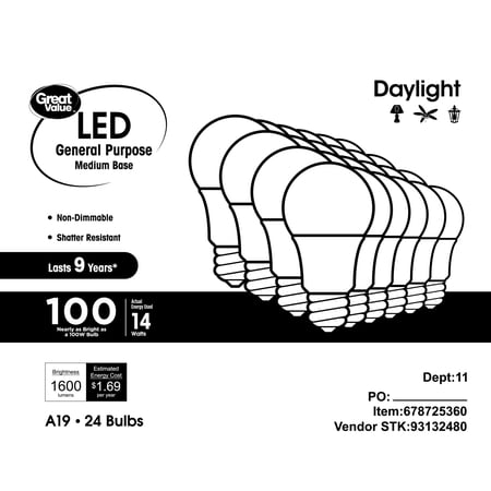 GV 100W 9YR DL 24PK