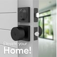 thumbnail image 3 of Mega Handles Suana Door Knob and Single-Cylinder Deadbolt Combo | Heavy Duty Locking Set for Front or Back Doors | Matte Black, 3 of 4
