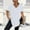 White, variant on HOMBOM Womens Trendy Tops Purple Plus Size V Neck Solid Color Short Sleeve Loose T Shirts for Women Soft