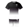 thumbnail image 3 of Men's Short Sets 2 Piece Outfits Tropical Graphic Tees and Shorts Sets Beach Vacation Outfits, 3 of 3