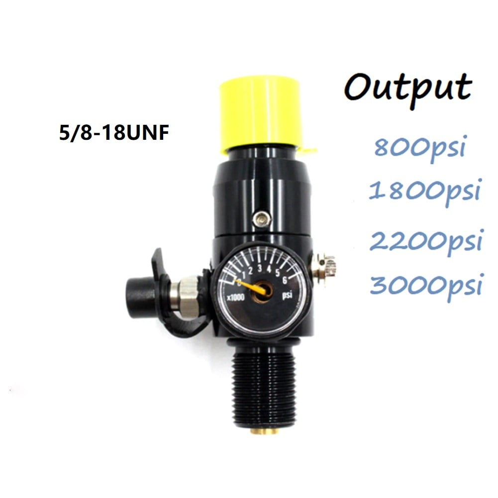 FANSU Paintball PCP Air Compressors HPA4500psi 5/8Tank Regulator Valve Output Pressure