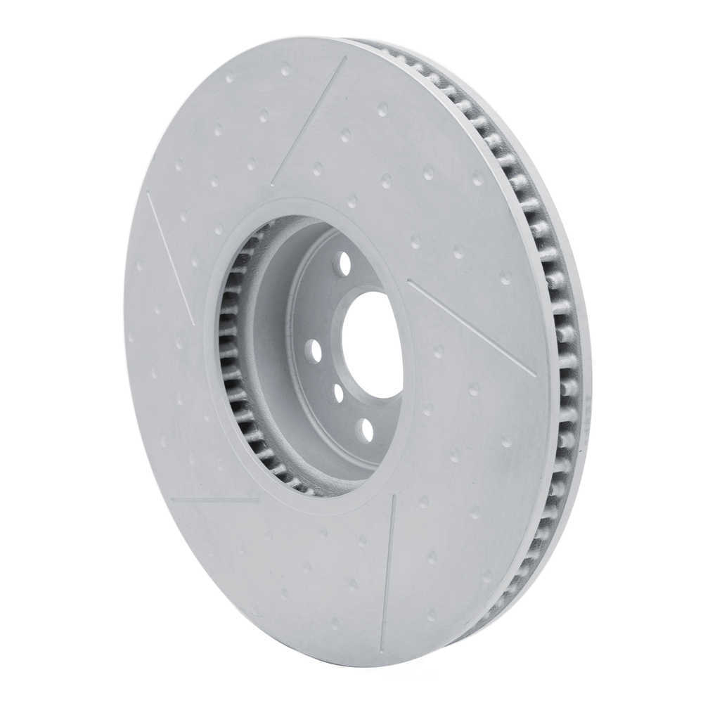 Dynamic Friction Company 940-31131D DFC Hi-carbon Alloy Geomet Coated Rotor - Dimpled And Slotted