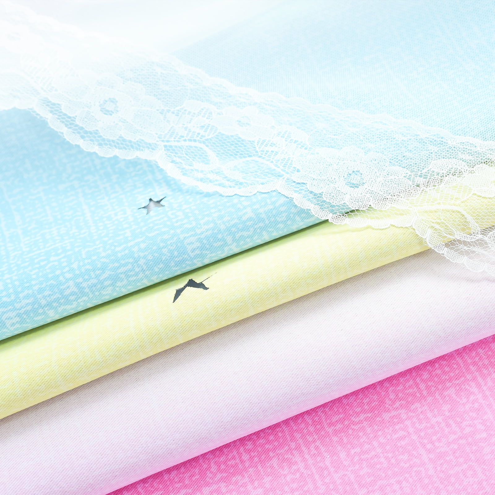 Psoiuetr Blackout Gradient Ombre Curtains for Kids Girls Bedroom Living Room Decor Rainbow Double Layers Star Cut Out Stripe Pink Yellow Grommet Window Curtains,52"x63",1 Panel