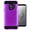 Purple, variant on Samsung Galaxy S9 Shockproof Slim Fit Hybrid Dual Layer Protection Case with Brush Finish Back Cover