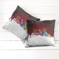 thumbnail image 6 of Ambesonne Christmas Throw Pillow Cover 2 Pack, Snowman with Hat, 20", Multicolor, 6 of 7