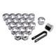 thumbnail image 1 of 20 tapas para tuercas de rueda de coche, protección para tornillos de neumáticos, tuercas de rueda Plata 19mm, 1 of 9