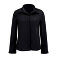 thumbnail image 6 of Long Sleeve Button Up Shirts for Women, Comdrip Button Down Shirts for Women Wrinkle Resistance Dress Shirts for Women Long Sleeve Work formal Blouses Tops Women Button Down Blouse Black L, 6 of 10