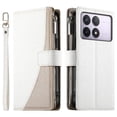 thumbnail image 1 of Funda cartera GANGXUN para Xiaomi Poco F6 Pro 5G , cuero PU con tarjetero, cremallera, correa de mano, soporte y protección 903°, 1 of 6