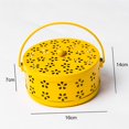 thumbnail image 3 of ruzhgo Iron Box Hollow Case with Handle Fireproof Box Yellow, 3 of 6