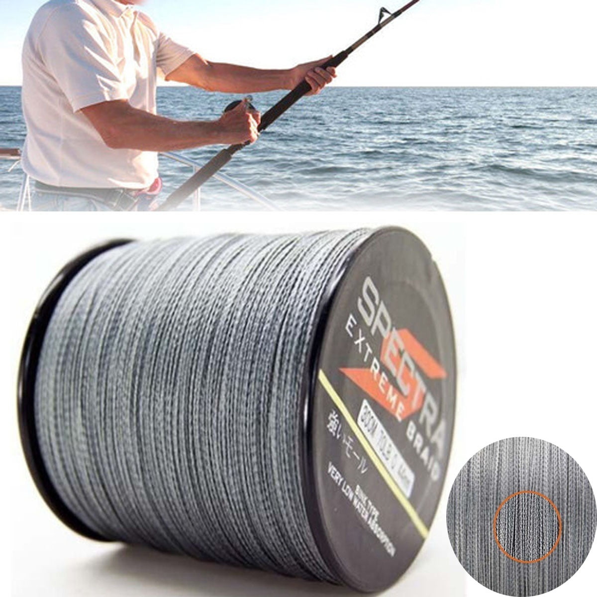Super Strong Dyneema Spectra Extreme PE Braided Low Profit Sea Fishing Line 