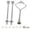 Silver, variant on 3 Tier Cake Stand Fitttings Kits Fruit Cake Plate Handle Fitting Cupcake Hardware Rod Stand Holder Cake Tier Stacking Kit Gold 1Set