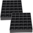 thumbnail image 1 of Shisuyan Coin Holder Abs Black 2Set 11.8X5.7X1.1In Simple Style, 1 of 8