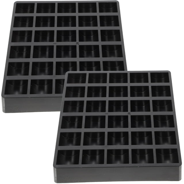 FRCOLOR Organisateur de Pièces 2 Pcs Boîte de Rangement de Pièces de Marché Boîte Porte-Pièces Boîte de Rangement de Pièces Fournitures de Pièces, 6.1"X5.71"X1.1"
