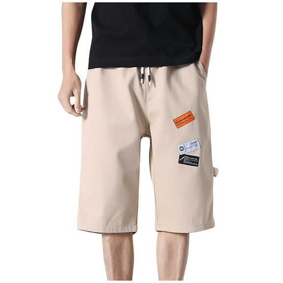 Giftesty Men Pants Clearance,Men's Classic Twill Relaxed Fit Casual Wear Pocket Shorts Pants
