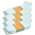 thumbnail image 4 of 12 Pairs Men's Cotton Solid White Athletic Cushioned Ankle Quarter Socks Size 10-13, 4 of 6
