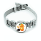 thumbnail image 1 of Tangerine frutos sabrosos Healthy acuarela Pulsera pulsera pulsera de cristal amor pulsera ajustable, 1 of 2