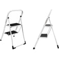 thumbnail image 4 of Folding 2 Step Stools for Adults, Portable Lightweight 2 Step Ladder with Anti-Slip Base and Wide Pedal, Portable Work Platform for Kitchen Office Travel, Max Load 150kg, 4 of 7