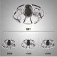 thumbnail image 4 of FINE MAKER Ceiling Fan with Lights Remote Control Industrial Low Profile Small Ceiling Fan Vintage Farmhouse Quiet Reversible 6-Speed, 4 of 6