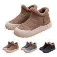 thumbnail image 2 of XIMIN Women Snow Boots Hiking Boots Winter Warm Fur Lined Ankle Booties Wide Toe Box Shoe Minimalist Sneakers Comfortable Waterproof Slip On Lightweight Boots, 2 of 6