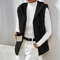 thumbnail image 4 of Kinrui Womens Sherpa Vest Textured Open Front Knit Flannel Vest Jackets Lightweight Outerwear with Pocket Black XXXL, 4 of 9