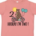 thumbnail image 4 of Inktastic 2nd Birthday Bear on Bicycle 2 Year Old Boys or Girls Toddler T-Shirt, 4 of 5