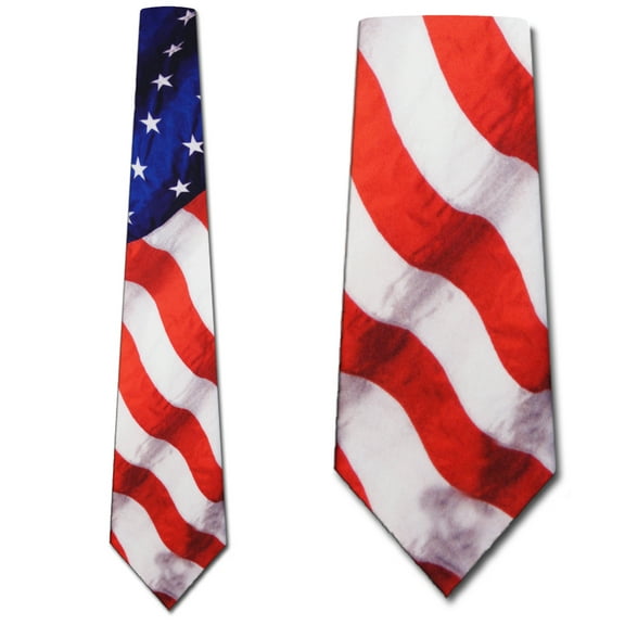 Stars and Stripes Necktie Mens Tie